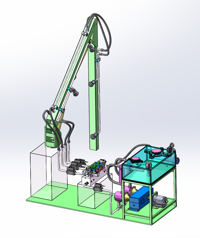 基于修前机臂架的喷药结构设计（SW+CAD+说明书）